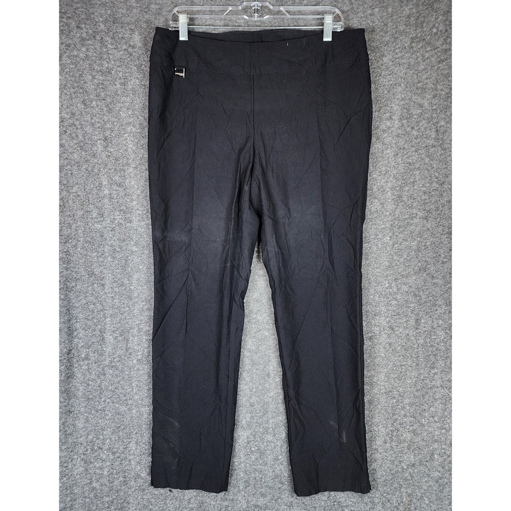 Lisette L Montreal Pants Womens 4 Straight Leg Black Pull On Career EUC